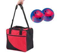 Genérico Poche pour boules de bowling, balle en tissu imperméable avec | Sangle d'épaule - Sac à main avec boule de bowling avec support pour boules et espace spacieux pour chaussures