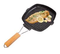 Generico Poêle avec revêtement antiadhésif, poêle en Fer pour l'extérieur | casseroles de Terrain légères et pour Cuisiner des Steaks à l', équipement de Cuisine en Plein air