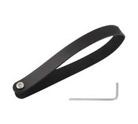 Generico Poignée pour vélo - pour transport avec cuir à dégagement | Poignée pour le transport du vélo en cuir de vachette avec anneau en acier inoxydable, design à dégagement