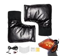 Generico Poignées de guidon de moto | Mitaines chauffantes 12 V - Gants imperméables chauffés pour guidon moto - pour scooter vélo, moto, motoneiges, climat froid
