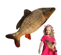 Generico Poisson en peluche - Jouet doux en forme de décoration créative | rembourrage doux confort tactile, ornement de chambre de canapé, cadeau maison amateur de poissons
