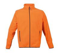 Generico Polaire homme antipilling avec fermeture éclair longue modèle metz, Orange, M