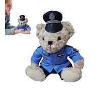 Generico Politiche Bear Ours en peluche décoratif | Les politiques douces et rembourrées habillent le jouet en peluche, l'ours décoratif en peluche, pour les cadeaux de Noël ou d'anniversaire