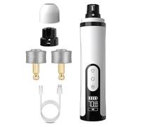 Genérico Ponceuse à ongles pour chien - 190 g silencieuse jusqu'à 7 vitesses Rechargeable | Coupe-ongles Charge Type-C, lumières LED faible bruit, soin des pattes | Chiens Chats Blanc Grand Moyen