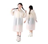 Genérico Poncho imperméable épais pour enfant avec boutons pour les jours de pluie du printemps, de l'été et de l'automne, beige, 4-9 años