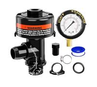 Generico Pool Filter Valve Water Valves, Polyvalent Use Swiming Tools High Flow Manual Cartridge Replacement, Hydro Accessory with Pressure Gauge, Connector, Clamp Fitting, for Swimming System