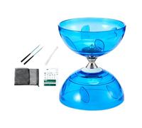Generico Portable Chinese Yoyo () Set for Kids, Beginner Dual Head Bearing Yoyo with Rod, Spare Rope And Mesh Bag, TPU Soft Rubber Material, 15 x 13 cm, Fun Skill Toy for Students And Children