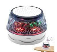 Genérico Portable Rechargeable Speaker with RGB Lights, Outdoor Wireless Speaker, Battery-Powered Small Desk Sound System for Cell Phones and Computers, 1.57x1.57x2.36in