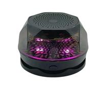 Genérico Portable Rechargeable Speaker with RGB Lights, Outdoor Wireless Speaker, Battery-Powered Small Desk Sound System for Cell Phones and Computers, 1.57x1.57x2.36in