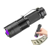 Generico Portable Uv Light, Handheld Flashlight, Waterproof Uv Torch, 395nm Wavelength, Light Detector, Télescopic Focusing, Family, Friends, Outdoor Activities, 6.5 Inches