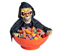 Generico Porte bonbons Halloween effrayant squelette animé bureau | Décoration Halloween pour propriétaires et locataires, appartement, bureau, maison, salon, chambre d'étude, bibliothèque