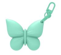 Generico Porte-brillant à lèvres en forme de papillon - Protection en silicone souple pour baume à lèvres - Accessoire de voyage mignon pour femme, vert, riferimento alla descrizione