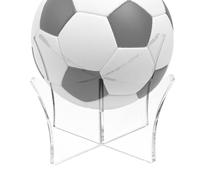 Generico Porte-brosse transparente - Présentoir en acrylique, base transparente robuste, support avec bord lisse | support sportif pour basket-ball, football, bowling, volley-ball, football, vitrine