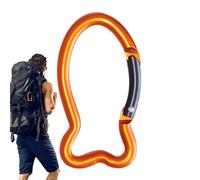 Generico Porte-clés avec mousqueton, mousqueton - Porte-clés mignon en métal, porte-clés avec boucles en métal léger de camping, à ressort en forme de chevron de poisson pour actes