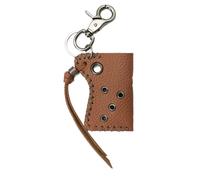 Genérico Porte-clés avec pendentif | Porte-clés pendentif avec porte-outils en PU - Détail Punk avec rivets métalliques pour adultes et jeunes, marron, Consulte la descripción