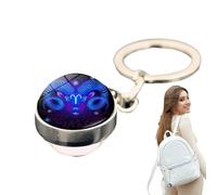 Genérico Porte-clés dans l'obscurité - Pendentif en constellation de 7 cm, pendentif pour sac à dos, accessoire en alliage de métal, et durable | élégant sac décoratif pour femmes et filles, voyage,