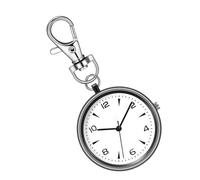Genérico Porte-clés de montre de poche - Broche de montre d'infirmière | Chaîne de clé | Unisexe Nurse Doctor Broch Fob Watch | Montres portables pour le lieu de travail en Ca, noir, Consulte la