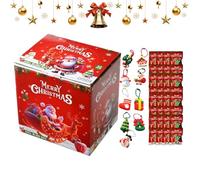 Genérico Porte-clés de Noël - Père Noël | Porte-clés poupée d'arbre de Noël pour sac à dos, sac à dos, bagages, téléphone à main, voiture, école, fête, vacances, anniversaire, adultes et enfants