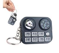 Genérico Porte-clés DJ en taille Mini - Porte-clés DJ Giradisco, Mini lecteur - Pour sac à dos, voyage, bureau, école, Noir , Consulte la descripción