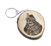 Generico Porte-clés en bois naturel avec Vlad Tepes, Roumanie, Transylvanie, l'échafaudage, Dracula
