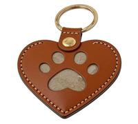 Genérico Porte-clés en cuir pour poils d'animaux de compagnie | Porte-clés pour ramasser les poils de chat | pour petite amie, épouse, fille, adolescente, famille, amis, collègues