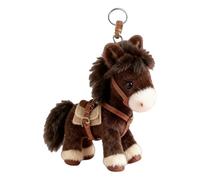 Genérico Porte-clés en forme de cheval - Accessoire pour sac du Nouvel An avec breloque en forme d'animal en peluche de 7,09 pouces | Sac de rempli pour les amis de la des