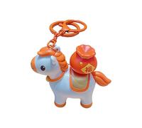 Genérico Porte-clés en forme de cheval | Objets de collection de l'année du cheval avec son - Porte-clés animal 2026 avec rotation pour, filles, adultes, anniversaire, remise des diplômes