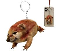 Genérico Porte-clés en peluche, adorable pendentif pour sac à dos en peluche, porte-clés souple pour téléphone portable, rétroviseur, portefeuille, voyage, bureau