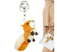Generico Porte-clés en Peluche écureuil : Porte-clés avec Animaux en Peluche, Portable | écureuil Doux pour la décoration de Sac, Accessoire Pendentif avec Pendentif P