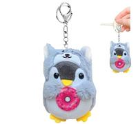 Genérico Porte-clés en peluche pingouin en peluche - Mignon pingouin en peluche | Accessoires pour porte-clés en peluche de pingouin portable, 10 cm/3,9 pouces, pour sac à dos, sacs à main