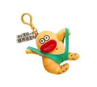 Genérico Porte-clés en peluche - Porte-clés de luxe d'anime - Pendentifs de sacs de conception d'anime humoristiques - Jouets pour porte-clés - Jouets de collection créative multifonctionnelle, Jaune