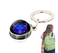 Generico Porte-clés Horoscope, décoration sac à dos constellation | pour sacs à dos avec pendentifs pour sacs, porte-clés lumineux dans l'obscurité pour femmes et filles