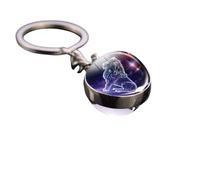 Generico Porte-clés Signe Zodiaque Lion Couleur Argent Double Face Lumineux Horoscope Magie Astri Constellation Gadget Accessoires Sac À Dos Idée Cadeau Homme Femme Enfant, argent, Taille Unique