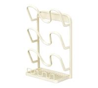 Generico Porte-couvercles Pour Pots : Organisateur Pour Pots Et Poêles | Support De Rack Avec Couvercle Antidérapant, Présentoir Flexible Pour Spatule Pour Cuillère, Fourchette, Spatule, Louche, Zup
