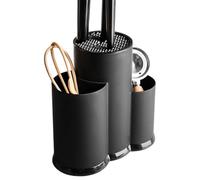 Generico Porte-couverts - Porte-spatule multifonction de 25 cm | Organisateur d'outils à 3 compartiments, grand organiseur, support de comptoir de cuisine pour fourchettes, cuillères, couteaux