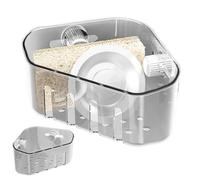 Generico Porte-éponge pour cuisine | Panier d'égouttoir pour évier en acier inoxydable | Organisateur avec angle attraper la nourriture pour la maison Appartement