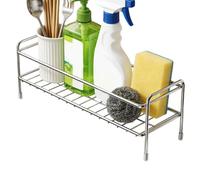 Genérico Porte-éponge pour évier de cuisine | Plateau en acier inoxydable - Plateau d'évier de cuisine, pour savon, brosse, bouteille, chiffon, serviette, lavabo de salle de bain et maison