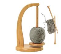 Generico Porte-Fil pour Crochet - Base rotative magnétique en Bois, Station de Tricot Rotatif | Plate-Forme Distributeur de Fibres porteuses avec Structure compacte pour RI