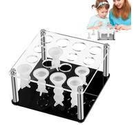 Generico Porte-moule pour pièces d'échecs - Support en métal acrylique pour échecs en silicone à faire soi-même, ensemble en résine pour échiquier, plateforme avec E