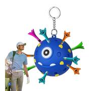 Generico Porte-objets pour Tee de Golf - Nouveaux porte-clés, support pour Tee avec 18 trous pour, organisateur de sacs pour clubs de golf | Accessoire pratique pour hommes et femmes qui soutiennent