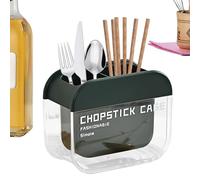 Generico Porte-outils pour évier - Organisateur de table - Support pour cuillères et fourchettes avec plateau amovible, pour fourchette, spatule, télécommande, peigne, pinceaux de maquillage