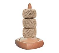 Generico Porte-pelote pour travail au crochet - Porte-fil multifonctionnel en bois | accessoire pour tricoter, tissage, passe-temps, artisanat, maison, atelier, pour filer et créer