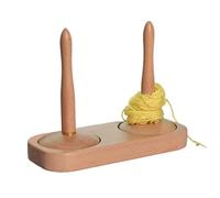 Generico Porte-pelotes avec base pivotante, enrouleur pour fil pour tricot et crochet | porte-pelotes en bois pour tissage crochet et passe-temps | pour Casa Studio Hobby Travail à Domicile