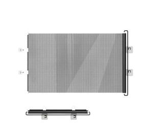 Generico Porte pour les escaliers - Barrière intérieure rétractable de 49 pouces de large, portail à l'épreuve de bébé | Couloir Balcon Patio Garage Salle de bain Pont Porche Barrière