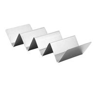 Generico Porte Tacos en métal - Porte Tacos en acier inoxydable | Set de porte Tacos | Ustensiles de four en métal antidérapant, pour buffets, restaurants, buffets, tortillas et crêpes