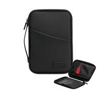 Genérico Portefeuille de voyage - Porte-passeport de voyage | Support pour passeport familial imperméable avec design de poignée, support pour passeport avec pochette imperméable en PU, événements