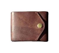 Generico Portefeuille en cuir bifold pour hommes, PU Cuir Compact Bifold Minimalist Wallet, Portable PU Leather Thin Badge Card Holder Wallet, RFID Wallet for Men, Bifold Wallet with Pen Slot for Men,