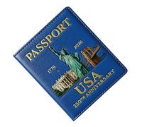 Generico Portefeuille passeport pour voyage, organisateur de documents bloquants, titulaire de la carte d'identité en cuir protecteur femme papa maman fille ma, B, Fare riferimento alla descrizione