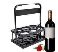 Genérico Porteur de boissons avec poignée, porte-bière avec poignée | Support pliable pour boissons avec 6 trous pour la livraison - Collecteur d'ordinateur portable avec pour restaurant, camping