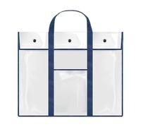 Generico Poster Storage Bag - Clear Poster Bag Large Organizer | PVC Artwork Storage Organizer, Bulletin Board Holder for Teachers Classroom Organization, Bleu, riferimento Alla descrizione, Se